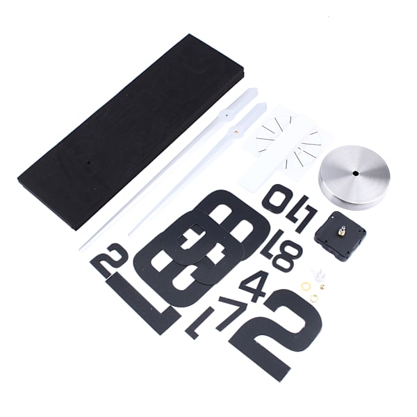 Modern DIY Stor Väggklocka Kit med 3D Spegel Yta Dekal för Hem eller Kontor