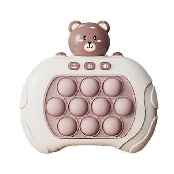 [YD]Pop It Game - Pop It Pro Light Game Quick Push Fidget Game Rosa Kanin brown