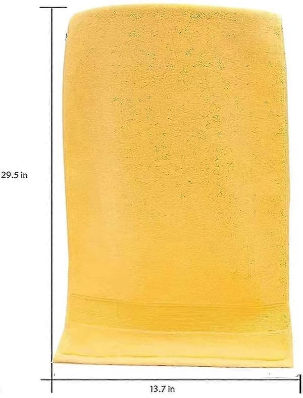 Håndklæde i bomuld til badeværelset - 13,7 x 29,5 tommer, tykt og blødt til hjemmet