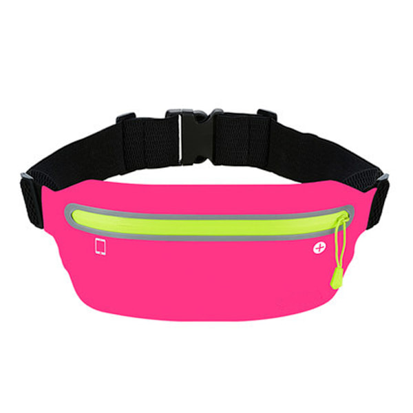 Running bag for women and men Reflective running bag pink