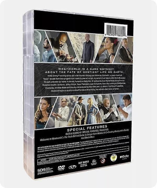 【YD】Westworld Den Komplette TV-serie Sæson 1-4 (DVD 12-disc) engelsk version