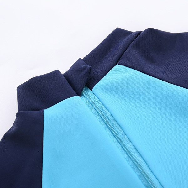 Badkläder för barn i ett stycke Baddräkt Kortärmad Pojkar Rompers Badkläder Printed Anti-UV- cap Sky Blue 130