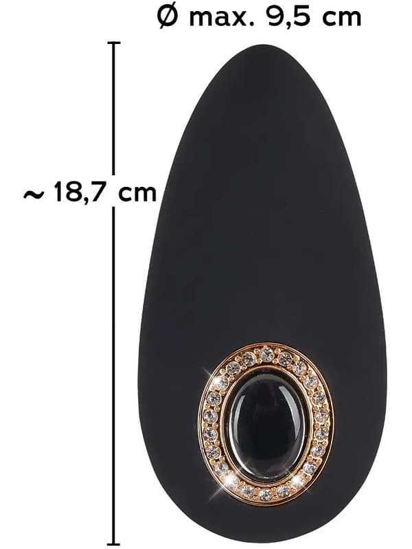 【YD】Cleopatra: Klitorisvibrator Svart ABS-plast, Polyuretan, Silikon