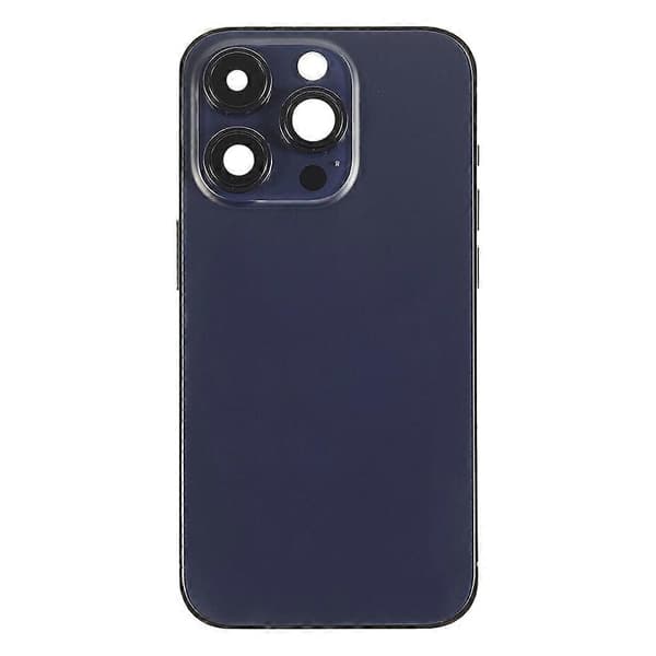 (Ny) För iPhone 14 Pro Batteribaksida med Ström + Volym Flexkabel + Trådlös Laddningsmodul Purple CE EU Version