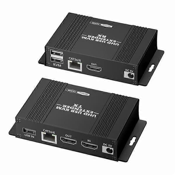 D5-2/D6-2 Video Audio Transmitter Receiver HDMI KVM Extender 4K HDMI til RJ45 LAN Extender EU Plug Not Specified