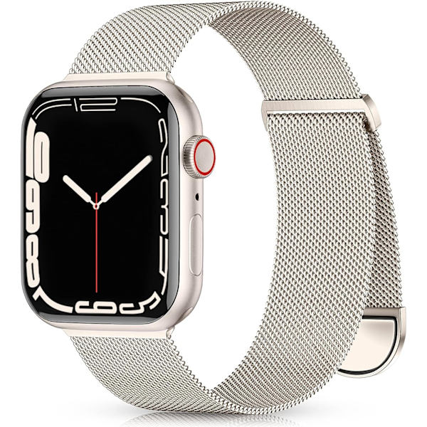 Metallband kompatibelt med Apple Watch -band 40mm 38mm 41mm Starlight 38/40/41mm