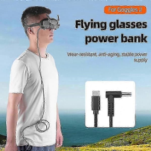 Typ-C strömkabel för Goggles 2, kompatibel med smarta glasögon, laddningskabel version 0120 SI