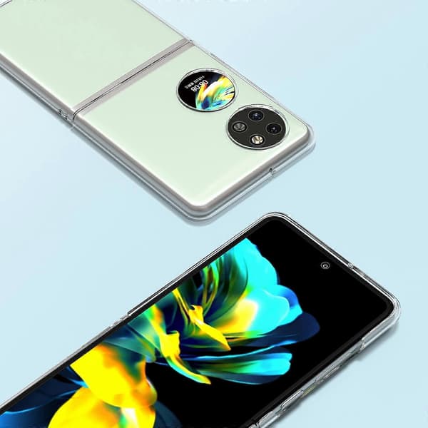 För Huawei Pocket 2 PC Transparent Stöttåligt Telefonfodral Not Specified