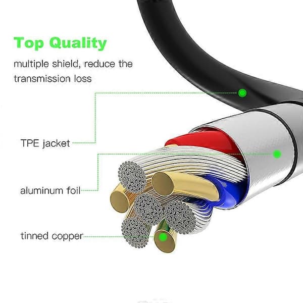 (Ny) 22 cm Micro HDMI hann til VGA hunn videoadapterkabel, støtter Full HD 1080P Not Specified