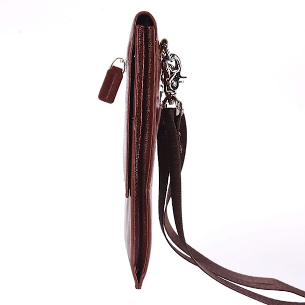 Liten Crossbody-väska för axel smartphone-väska 6,4" brown