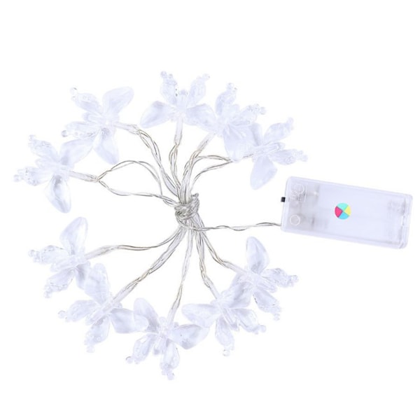 1,2 m / 3,9 ft 10 LED Butterfly Fairy String Lights - Farverige Hjem & Have Juledekoration