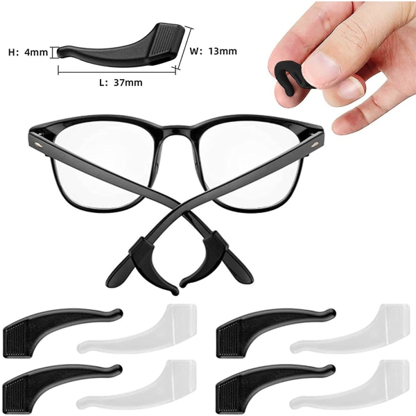 26 par silikon Anti-slip Grip självhäftande glasögon näskuddar