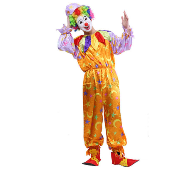 Voksen klovnekostumer til Halloween, jul, fødselsdage og fester - mænd og kvinder - performancekostumer Star and Moon Clown
