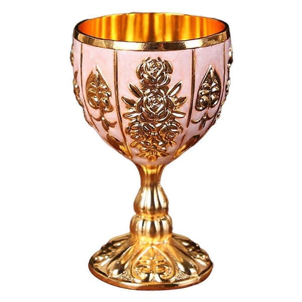 Begert preget kopp Elegant koppfester Drikkevarer Pink Gold as describe