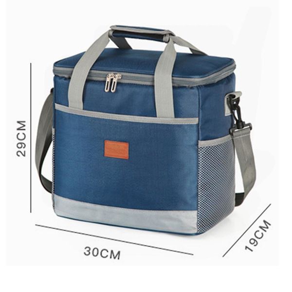 Lunchväska 15l/25l Isolerad Lunchbox Soft Cooler Kylväska Navy Blue 15L