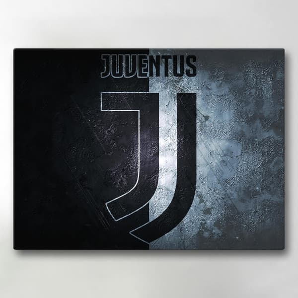 【YD】Lærredsbillede / Billede - Juventus - 40x30 cm - Lærred Multicolor multifärg
