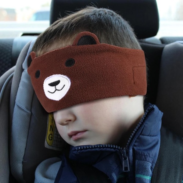 Bluetooth -headset barn tecknad djurdesign sömnögonmask white