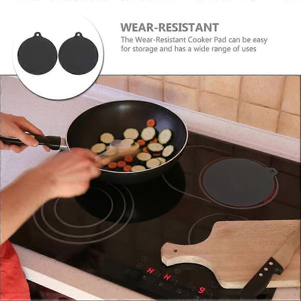 【BQ】2st Hushålls Induktionshäll Skyddsdyna Silikon Kökshällskydd Black 21.00X18.00X0.30CM