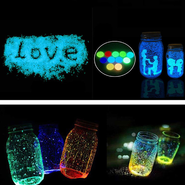 Luminous Sand DIY Handmade Eco-Friendly Radiation-Free Luminous Stone Sand Starry Sky Bottle Crafting Kit Blue Wish Bottle