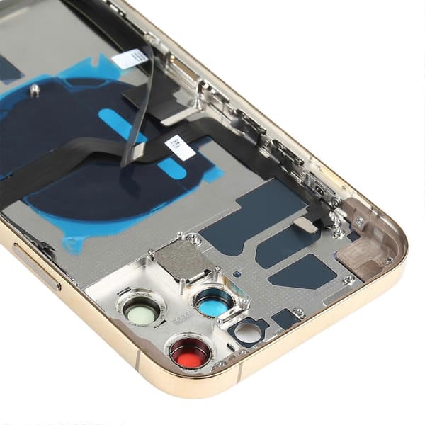 (Ny) Batteribakdekselmontering for iPhone 12 Pro Max Gold