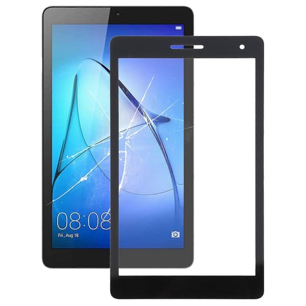 Til Huawei MediaPad T3 7.0 3G Frontskærm Ydre Glaslinse (Sort) Black