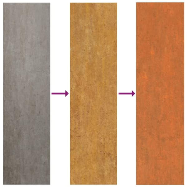 【YD】vidaXL Højbed rustent 100x100x45 cm rustfrit stål Brun 6140