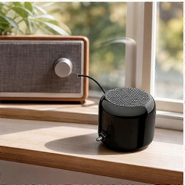 5W Mini Forstærker Højttaler M400 Sort med 3,5 mm Jackstik til Mobiltelefon og Computer DU