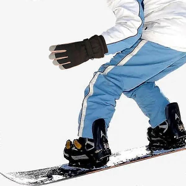 Vinter snøhansker Vanntett Skifleeceforet Vindtett Varm Hanske Black