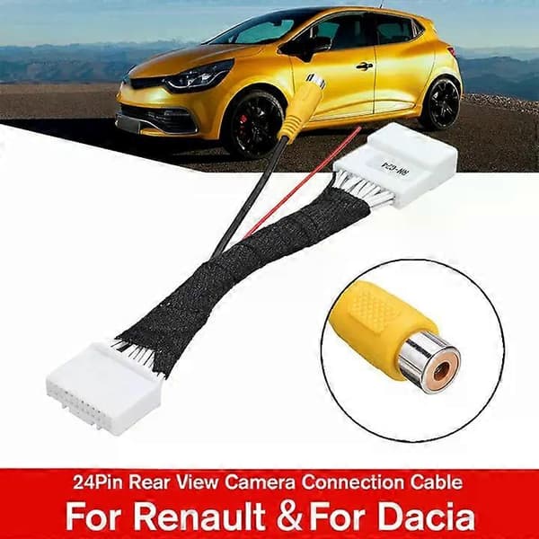 Til Renault 24-bens bil bakkamera adapterkabler til Renault til Dacia til Clio 4 til Dokker til Traffic til Logan adapter