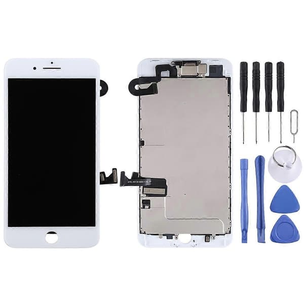 (Ny) TFT LCD-skjerm inkludert frontkamera for iPhone 8 Plus White