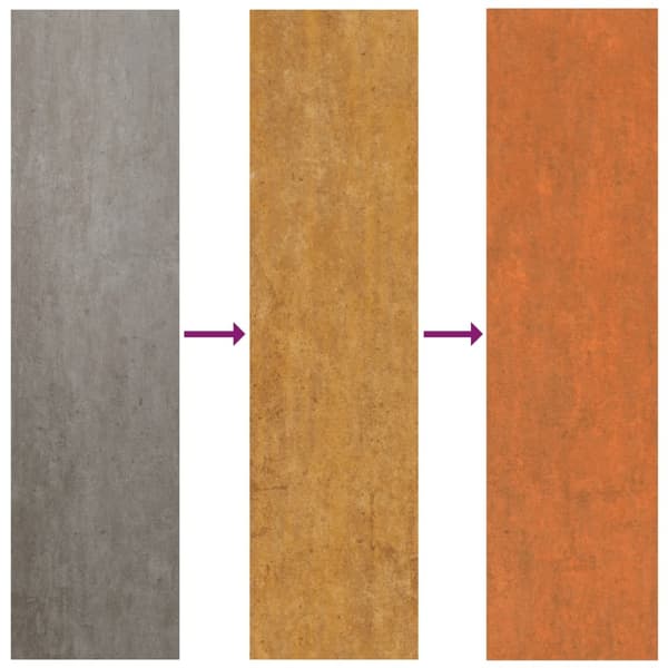 【YD】vidaXL Højbed rustent 160x80x45 cm rustfrit stål Brun 9680