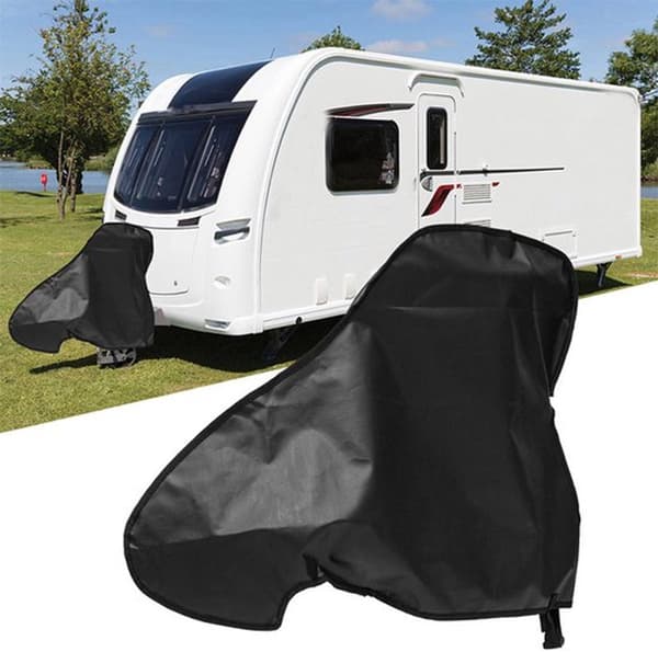 【YD】Drawbar Cover with Drawstring 600D Oxford Fabric 63x87 cm Waterproof Universal for Caravan