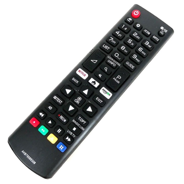 Universal TV-fjernkontroll AKB750958 for LG med Netflix black one size