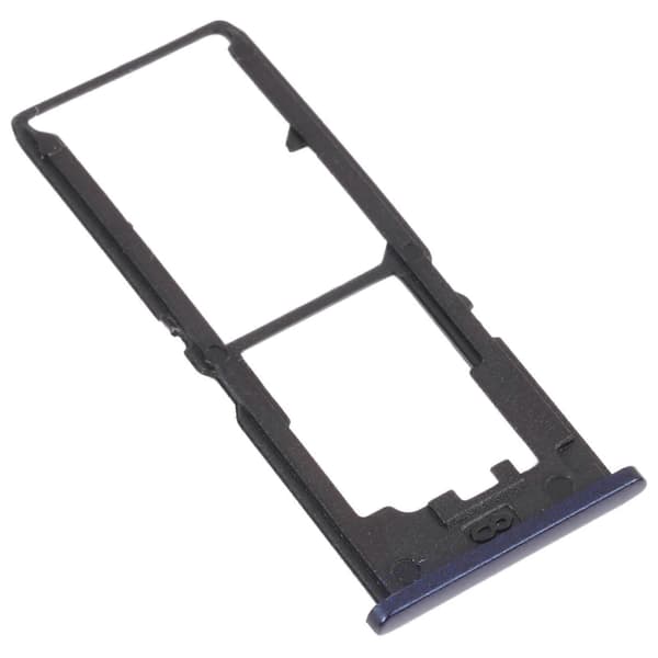 För vivo Y30 Standard / Y12s SIM-kortfack + Micro SD-kortfack Black
