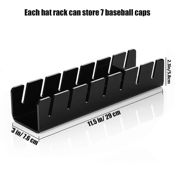 YX017 Akryl Baseball Cap Utstillingsstativ Black