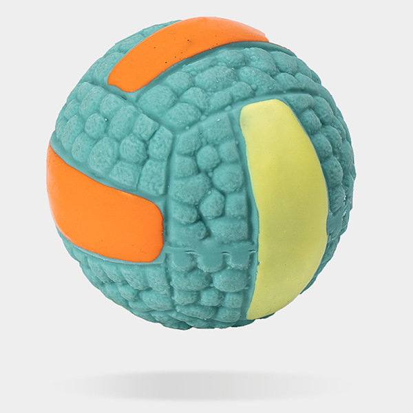 Hund Squeak Toys Hållbara tänder Rengöring Tuggboll Valp Tuggleksaker Husdjursmaterial för hundar Green L