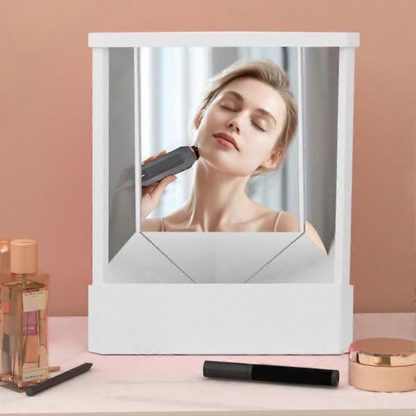 【YD】Non-Reversing Mirror True Image Reflection Stable Base Mirror Gift Compatible with Women Powder Powder Small size