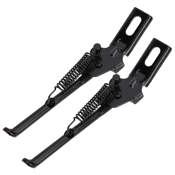 2-pack Justerbart Svart Kolstål Stöd för 12-tums Barncyklar - Hållbart Ersättningsstöd