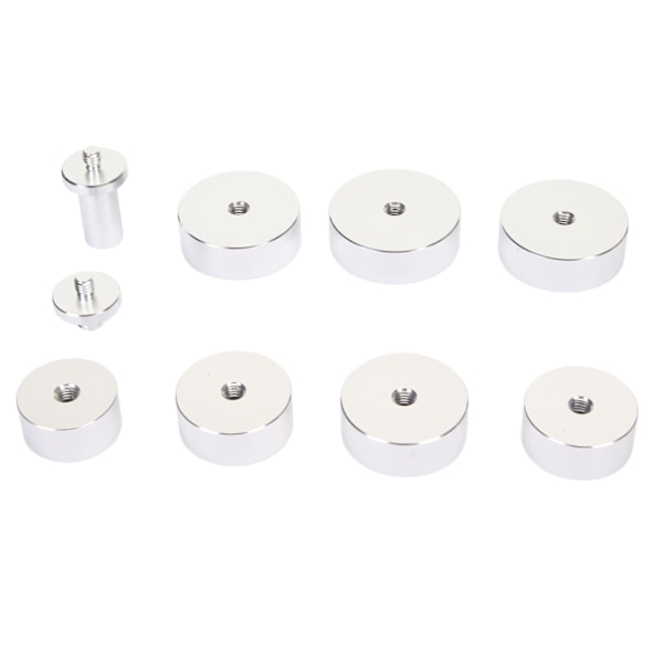7-Delars Bezel Press Die Set - Professionell Reparationsverktygssats för Urboettlock i Rund Aluminiumlegering 27-40mm