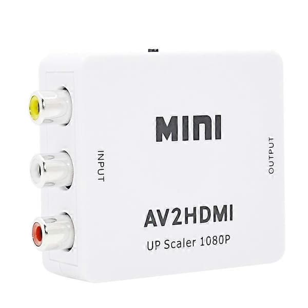(Ny) Mini CVBS/L+R Audio til HDMI-omformeradapter Not Specified