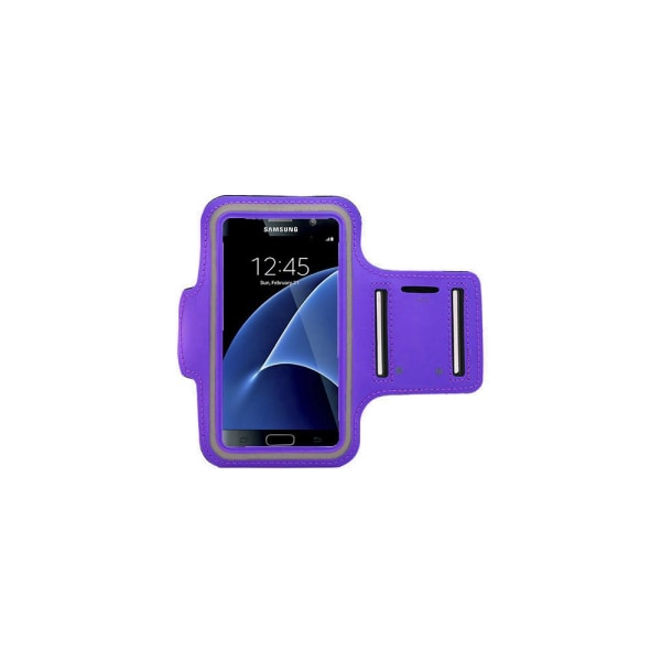 Urheilullinen käsivarsinauha ja kosketuskynä Samsung S7 Edgelle Lila