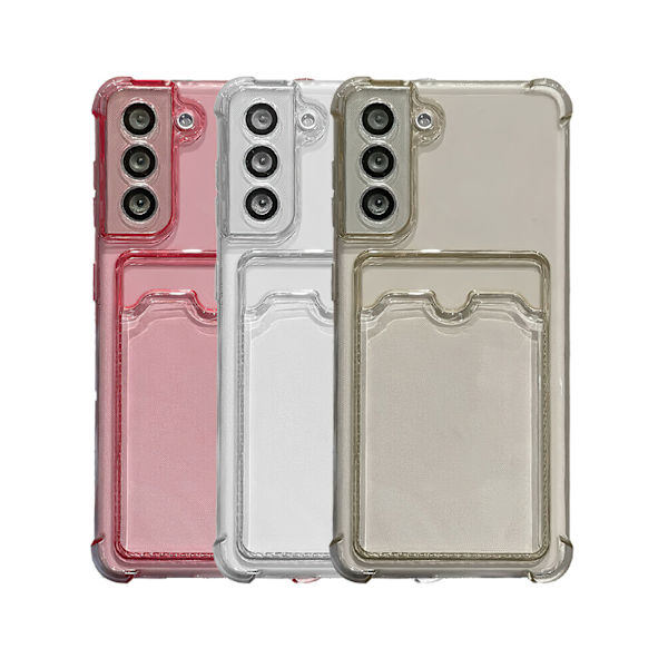 Samsung Galaxy S21 - Skal / Skydd / Kortfack Transparent