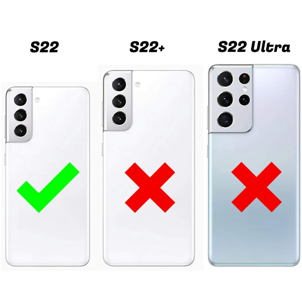 Samsung Galaxy S22 5G - PU-nahkainen case Vit