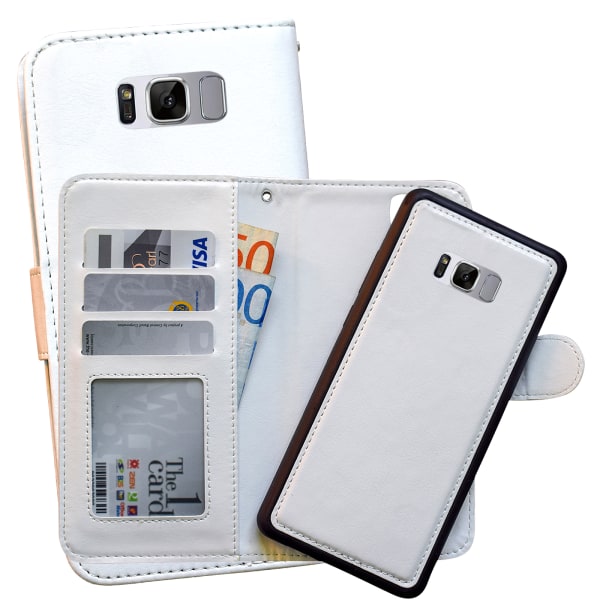 Samsung Galaxy S8 - Case/ Lompakko + suoja Vit