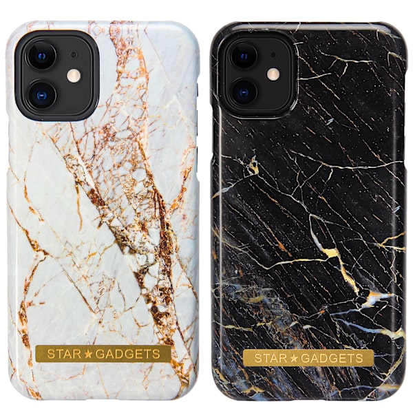 iPhone 12 - Skal / Skydd / Marmor Vit