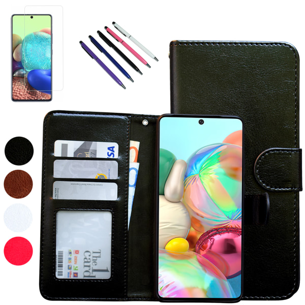 Samsung Galaxy A04s - PU Læder Pung Etui Vit