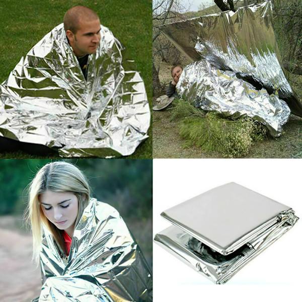 Hopfällbart Nödtält / Filt Emergency Survival Vandring Campin