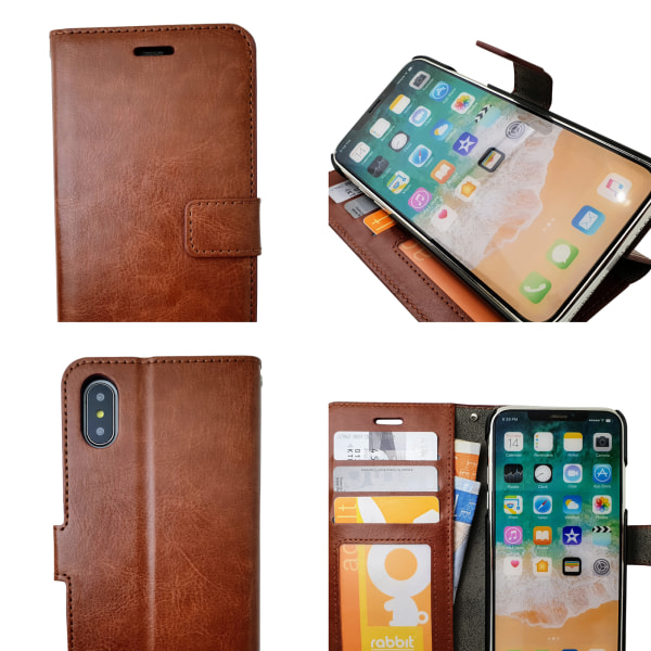 Beskyt din iPhone X/Xs - Pung Etui Vit