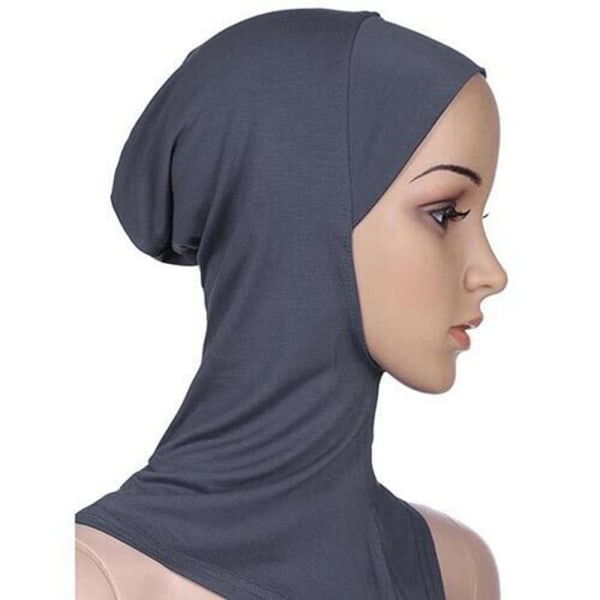 Heltäckande Hijab Cap Underscarf Neck Head Vit