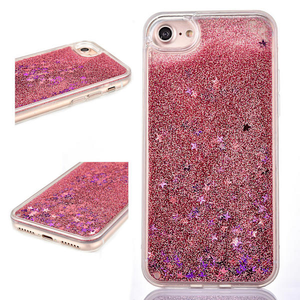 iPhone 7/8/SE (2020 & 2022) - Liikkuva glitter 3D Bling -puhelinkotelo